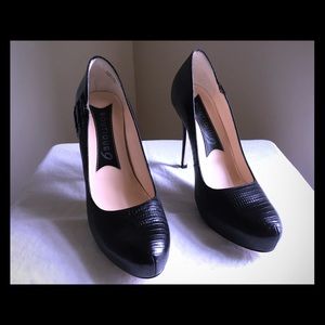 Boutique9 Faux Alligator High Heel Pump